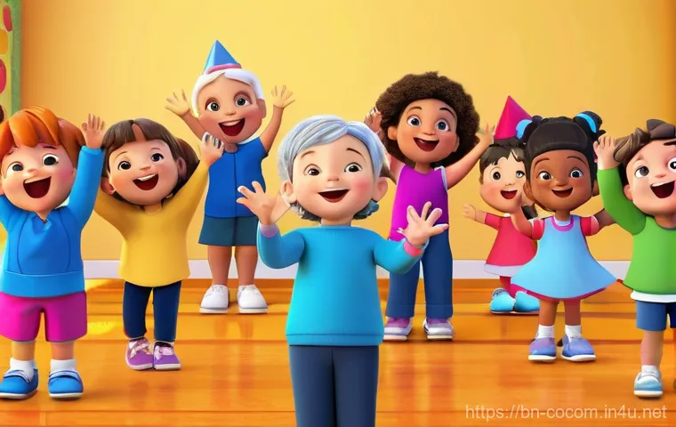 코코멜론과 빙고 BINGO  노래 비교 - **Vibrant Educational Discovery (Cocomelon Style)**
    A group of diverse toddlers and preschoolers...